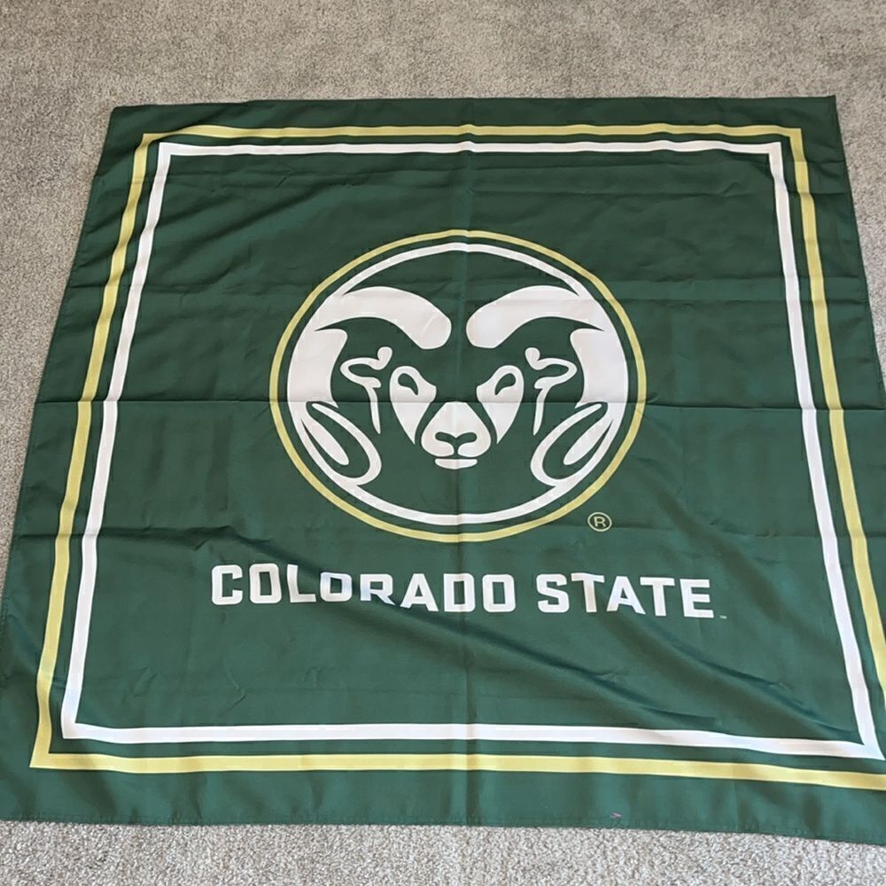 Giant BIG Colorado State Rams Cam the Ram Flag Banner wall tapestry tablecloth